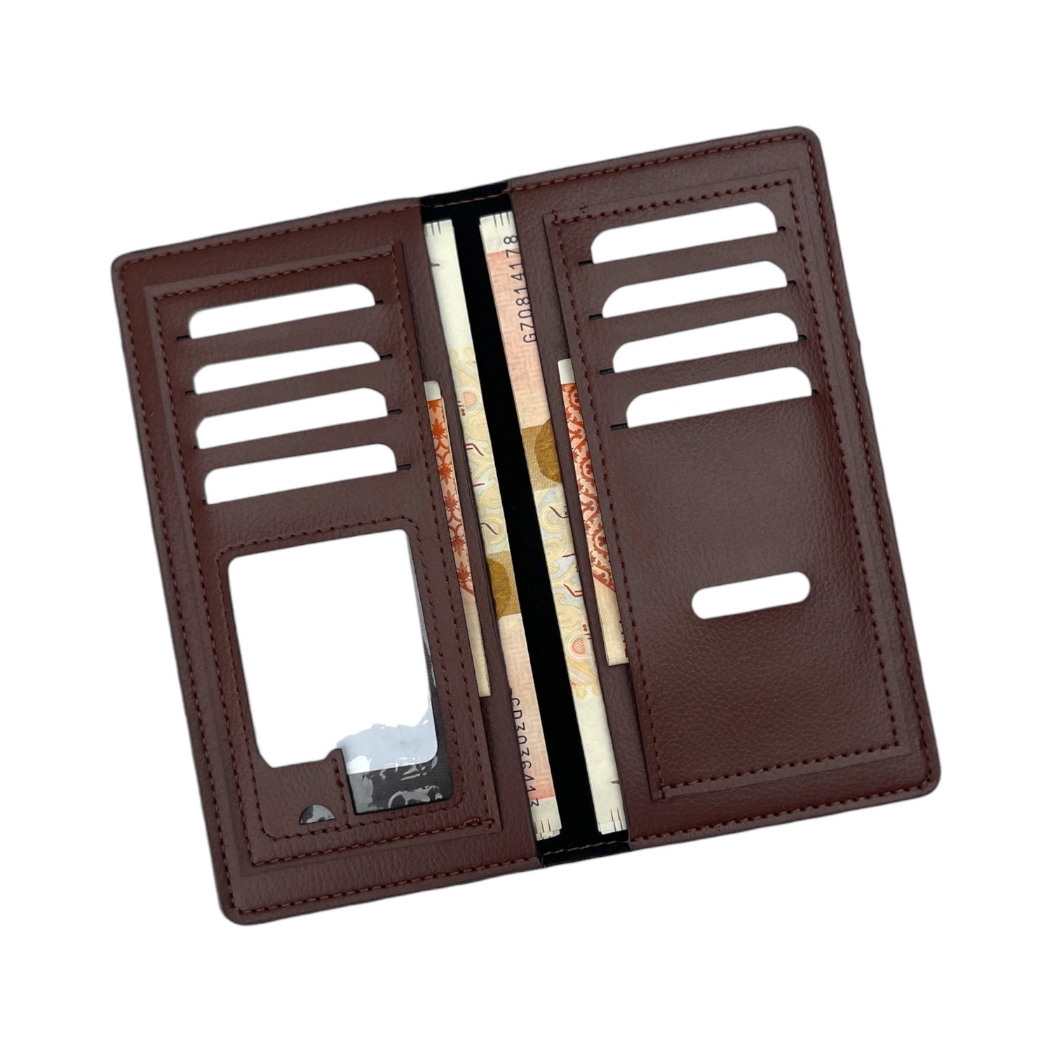 Kangaroo Long Bifold Wallet with RFID Protection – Slim Stylish Wallet for Men & Women
