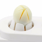 2-in-1 Egg Cutter & Slicer – Boiled Egg Slicing Machine with Stainless Steel Cutting Wires, Kitchen Cooking Tool | Random Color