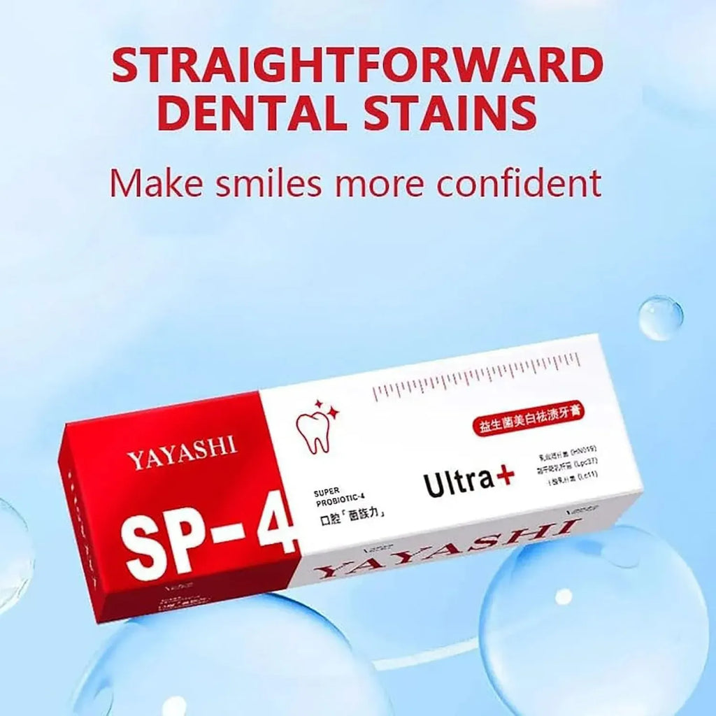 Yayashi SP 4 Ultra Whitening Toothpaste – Strong Stain Removal & Fresh Breath Daily Oral Care (120g)