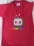 COCOMELON Printed T-Shirt | Cotton Jersey | Kids Casual Wear | Comfortable & Stylish
