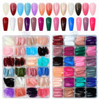 Artificial Nails Pack - 576 Nails with Glue &amp; Stickers