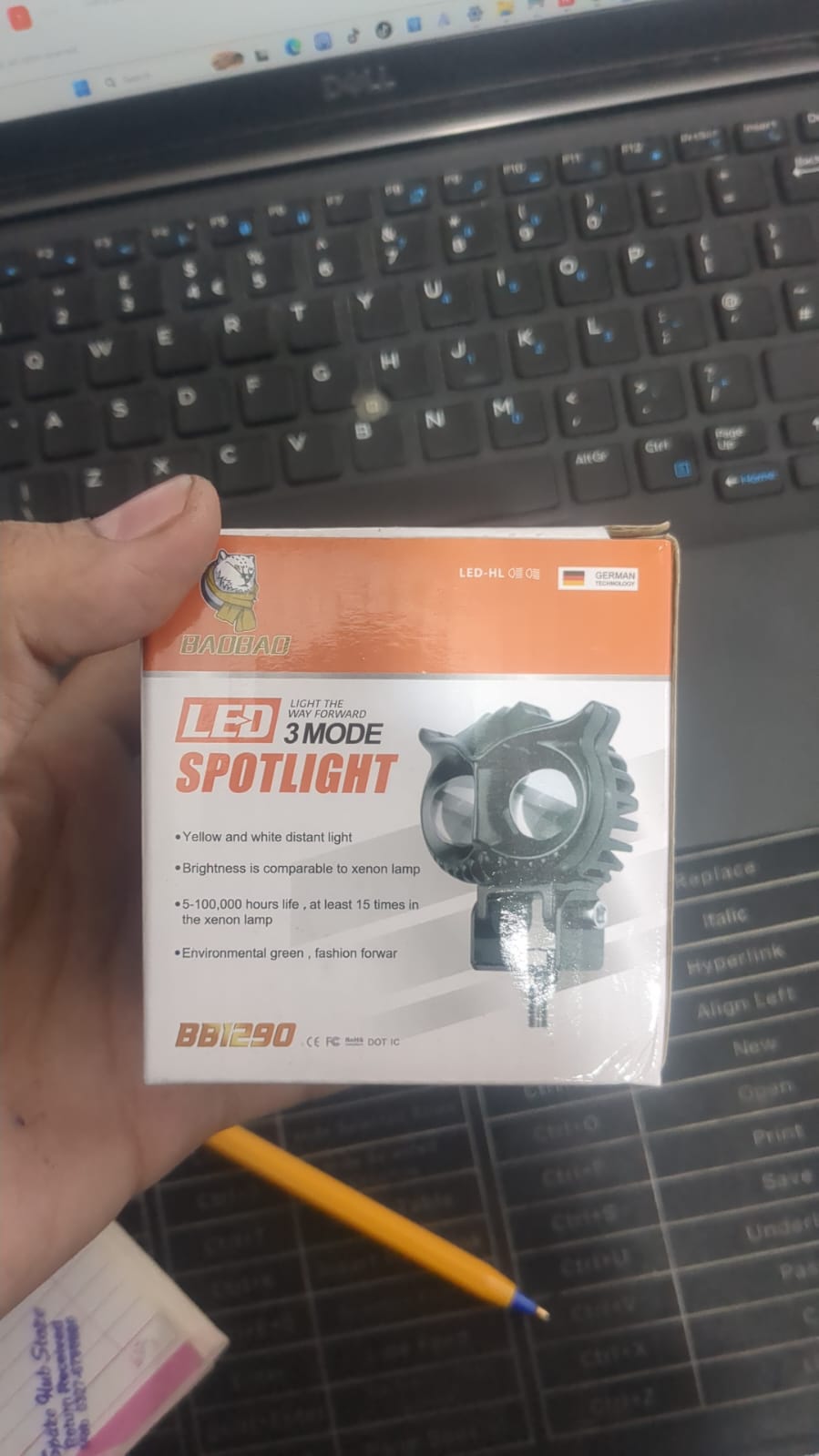 Universal Owl Fog Light & 4 Owl Indicator Set for 70CC, 125CC, and Universal Motorcycles