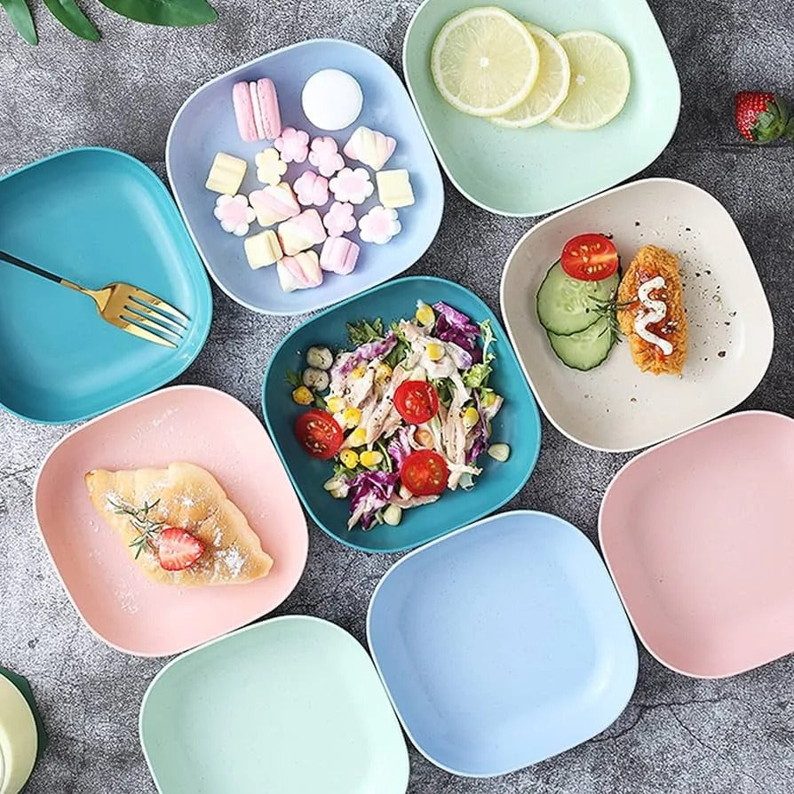 10pcs Kitchen Plate & Dumpling Maker Set – Food Grade, Multi-Use, Random Colors