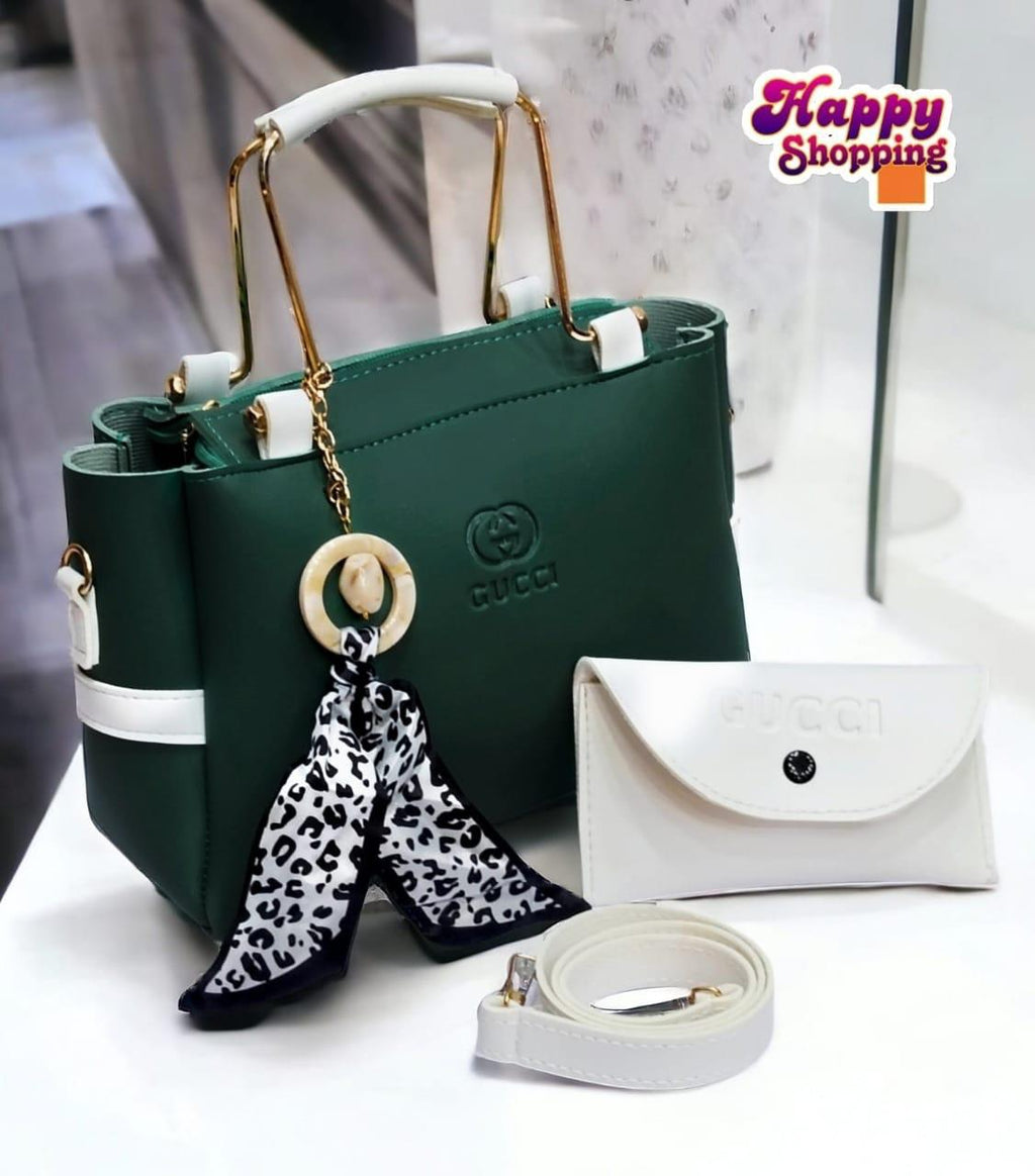 Ladies Handbag With Match Small Pouch Elegant Design Premium Quality