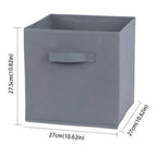 Foldable Canvas Storage Box (Random Color)