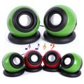 (Pair)  IF-10 USB 2.0 Mini USB Speaker for Laptop and Desktop (random color)