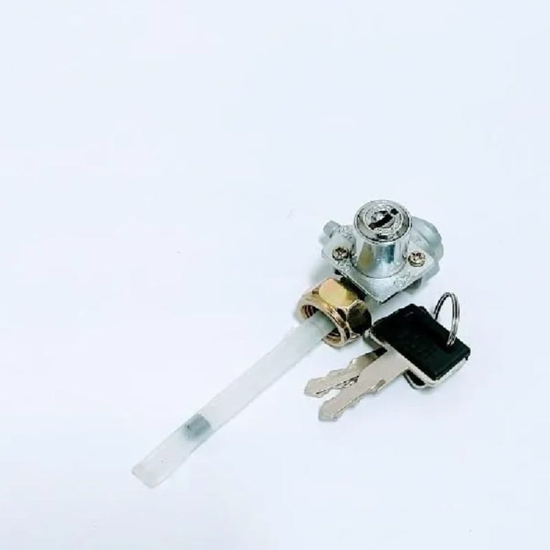 Crown Motorcycle Fuel Cock with Key Lock for Honda CD70 & CG125 – Fuel Tap Valve with Reserve Function