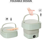 Foldable Mini Washing Machine – Portable Collapsible Washer for Travel, Dorm, Baby Clothes | Random Color