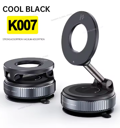 Magnetic Strong Magnetic Phone Holder Foldable Design 360° Adjustable Vacuum Mount for Car/Desk/Bathroom/Universal Use for home