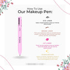 4-in-1 Makeup Pen (Eye Liner, Brow Liner, Lip Liner, &amp; Highlighter)Touch Up
