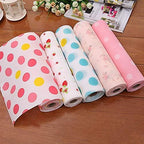 Kitchen Anti-Slip Foam Drawer Mat | Waterproof Cushion Sheet For Cupboards, Refrigerators & Tables - Size 45*150 cm | Random Colour