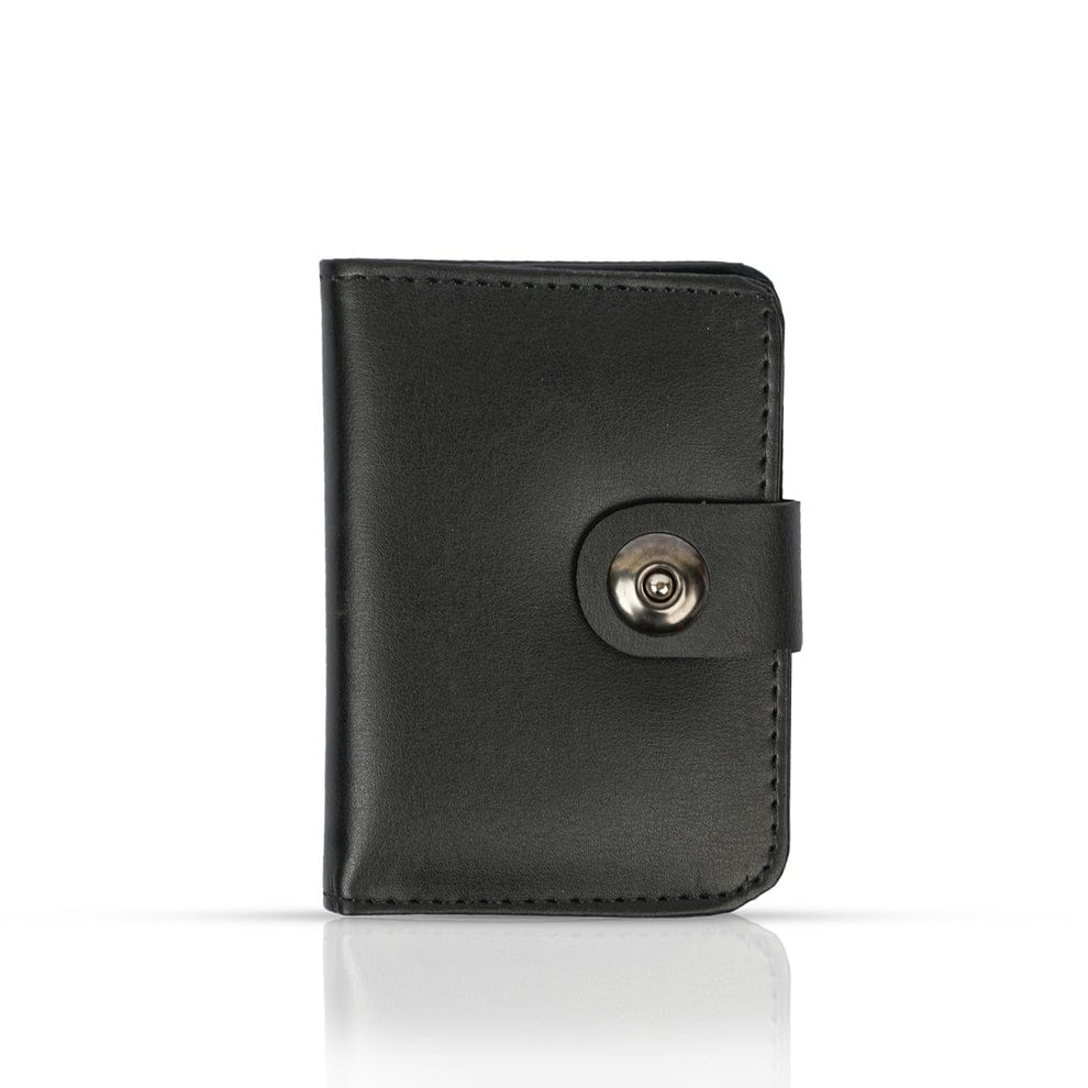 Men’s Premium Card Holder Wallet | Magnetic Button Small Wallet | 6 Card Slots & Cash Pocket