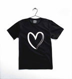 Heart Printed Kids T-Shirt – Soft Cotton Casual Tee for Toddlers & Kids