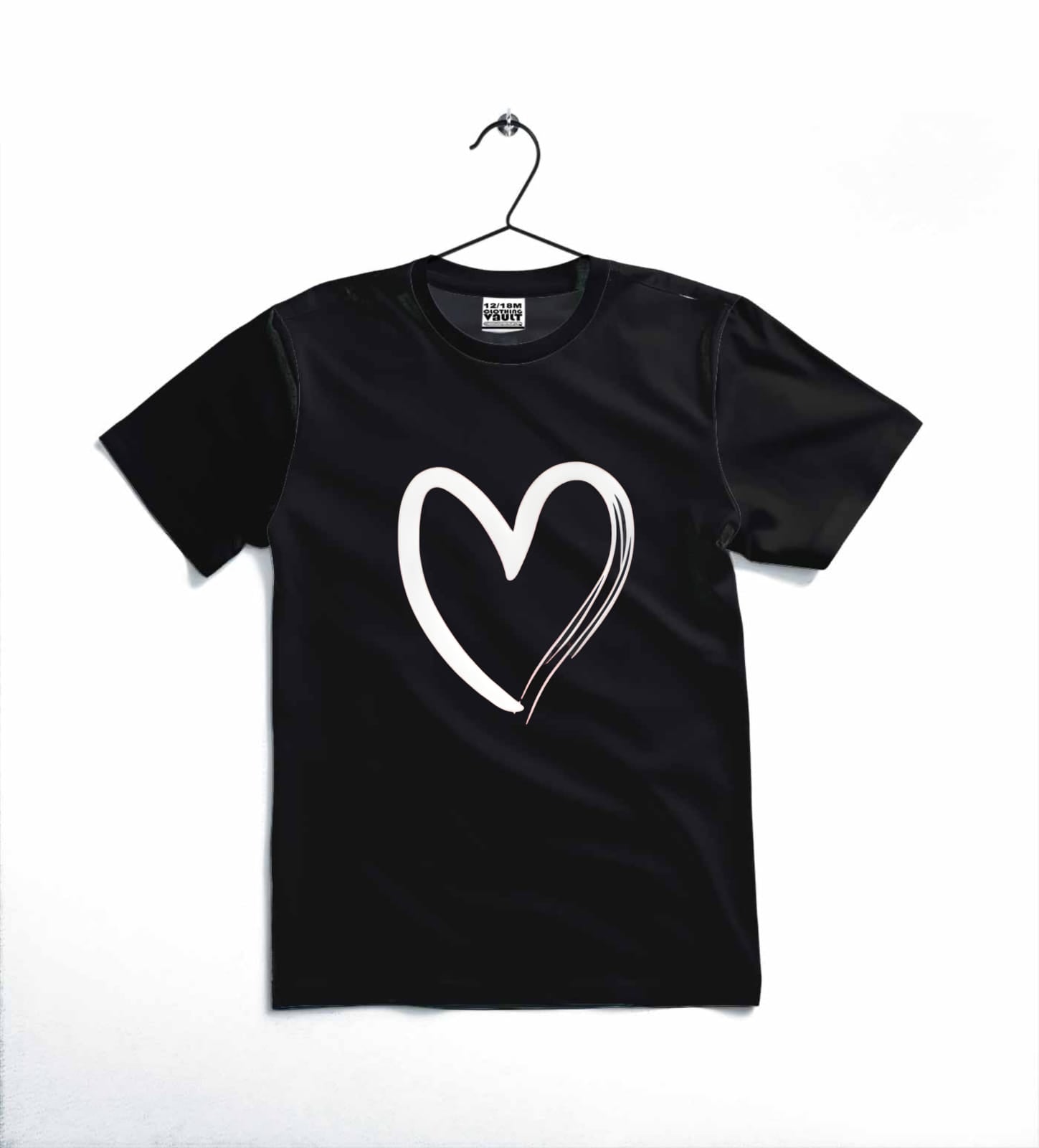 Heart Printed Kids T-Shirt – Soft Cotton Casual Tee for Toddlers & Kids