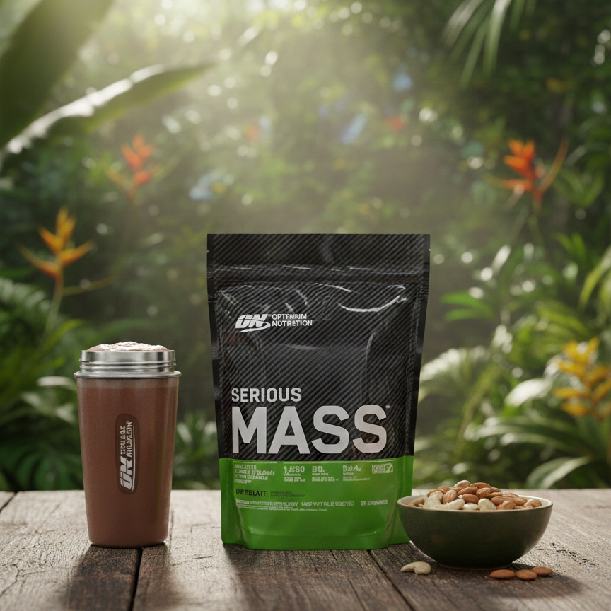 Optimum Nutrition Serious Mass – High-Calorie Chocolate Weight Gainer Protein Powder for Muscle Building, Strength & Healthy Weight Gain -  2lbs