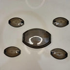 Indicator Cover And Backlight Cover For 125Cc Bikes Crystal White And Smog Color Set of 5 Pcs