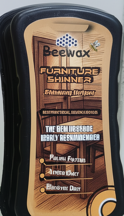 Beeswax Furniture Shiner Sponge – Wood Polish &amp; Cleaner for a Natural Shine