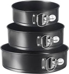 Set of 3 Nonstick Round Shape Cake Mould Cake Pan for Baking Cake at home