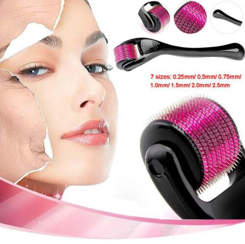 Derma Roller 0.5mm with 540 Micro Needle for Hair Growth and Facial Skin Therapy| Skin Care Beauty Tool for Anti-Aging Skin Repair, for Men and Women