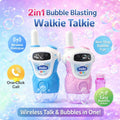 2 Pcs Intercom Bubble Machine Walkie Talkie Kids Bubble Maker Toy Fun Outdoor Bubble Blower Toy For Kids