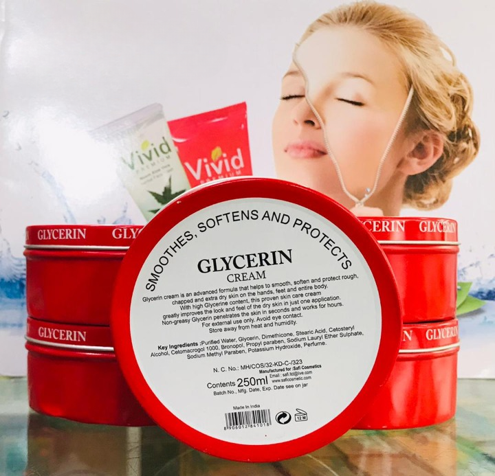 Glycerin Cream For Softness And Moisturizing Skin Premium Quality Smooth Texture Gentle Formula