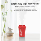 Coke Cup Humidifier Car Home USB Aroma Diffuser Summer Flame Air Coke Cup Cool Mist Bedroom Study Room Mini Humidifier  (random color)