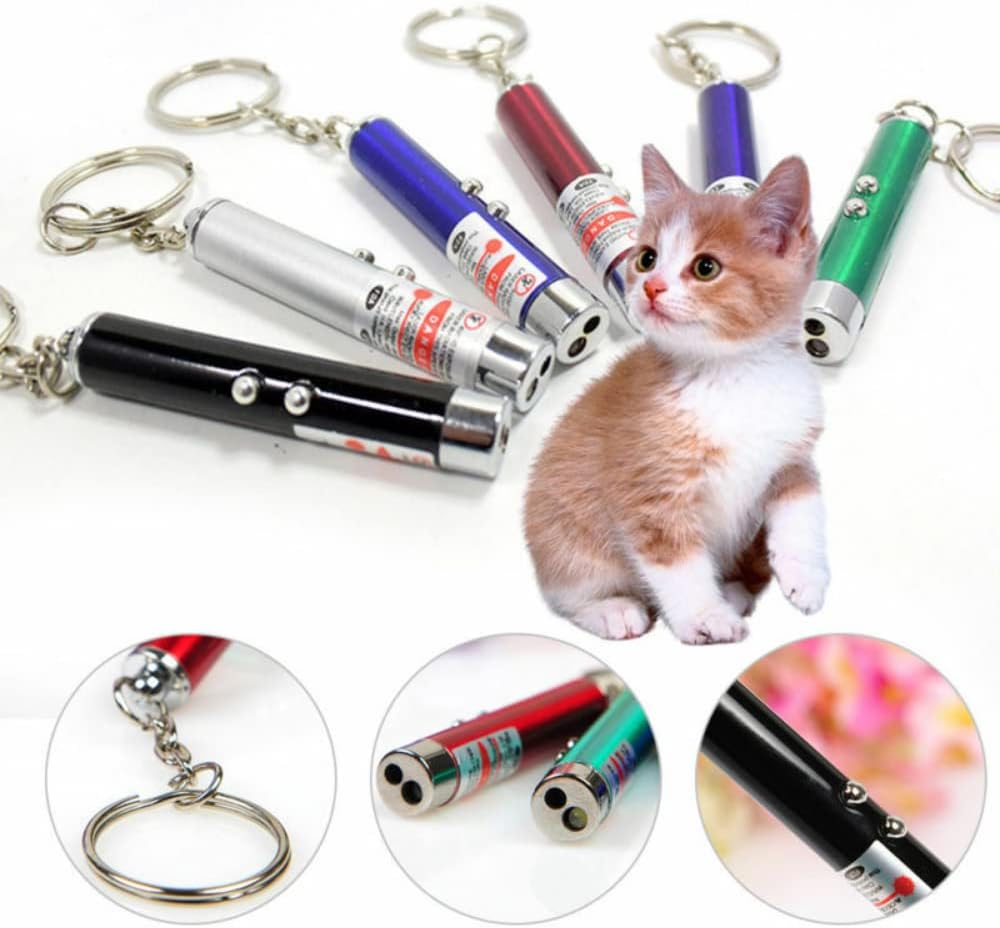 (1 pcs ) Laser LED Light with Key Chain | Mulituse Laser Pointer (random color)