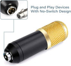 3.1 Professional Condenser Microphone - Podcast Mic Set Condenser Microphone With Rechargeable Auxiliary Background For Karaoke Singing, Youtube Recording Mic Set For Youtube | Mic Kit