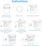Portable USB Travel Washer | Ultrasonic Rotating Turbine Washing Machine for Socks Underwear Dishes Clothes