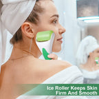 MARZAHAR Ice Roller for Face &amp; Eye Puffiness Relief, Cold Gel Ice Face Roller Massager - Ice Roller Cool Roller For Face Eye Body Facial Shaping Anti Wrinkle Ice Roller Massager Smooth Skin ( Random Color )