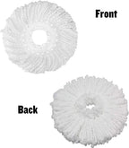 (PACK OF 3)Spin Mop Refill - Extra Head, Additional Microfiber Mop Round Shape Mop Heads