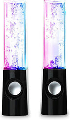 Water Dancing LED Speakers – Colorful Fountain Music Speaker with 3D Sound | USB Powered Portable Desktop Speaker (Random Color)