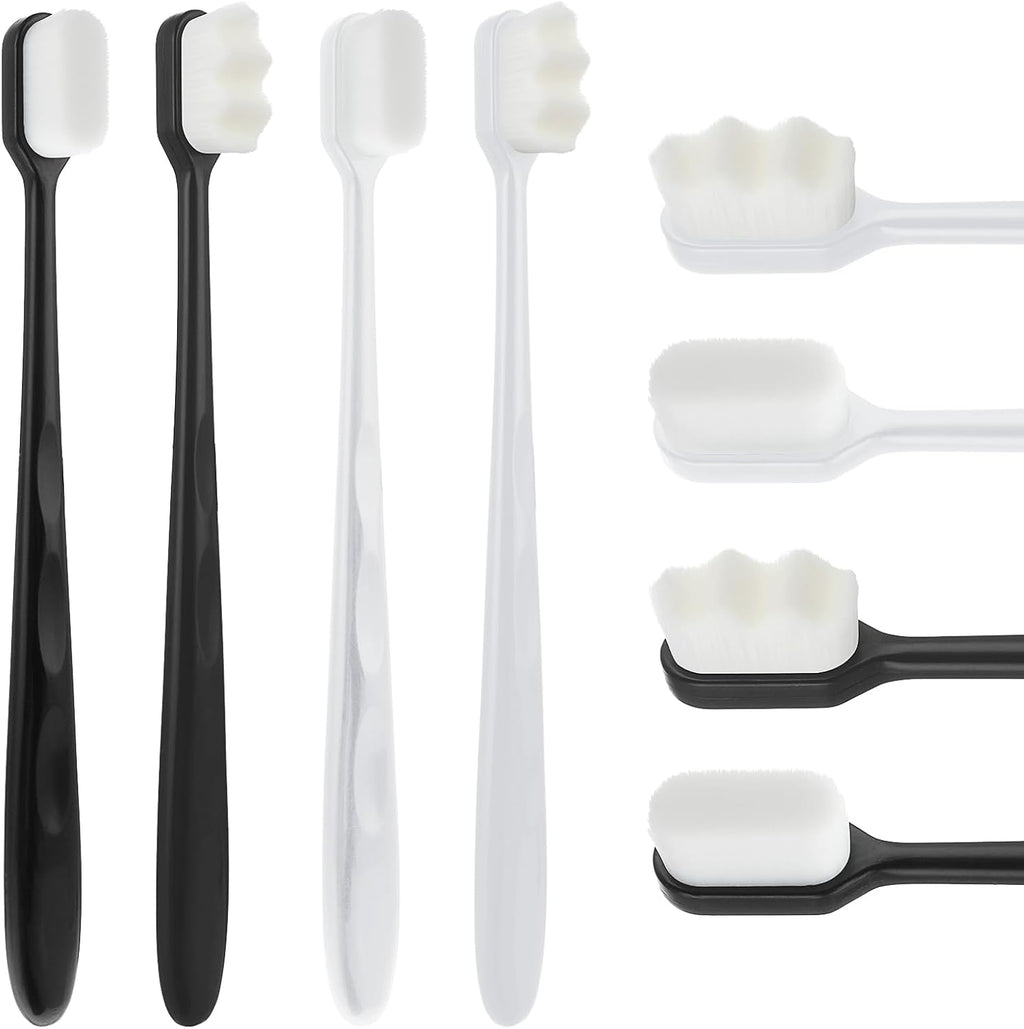 Soft Tooth Brush - Micro Nano Tooth Brush for Sensitive Gums Toothbrush with Extra Soft Floss (Random Color)