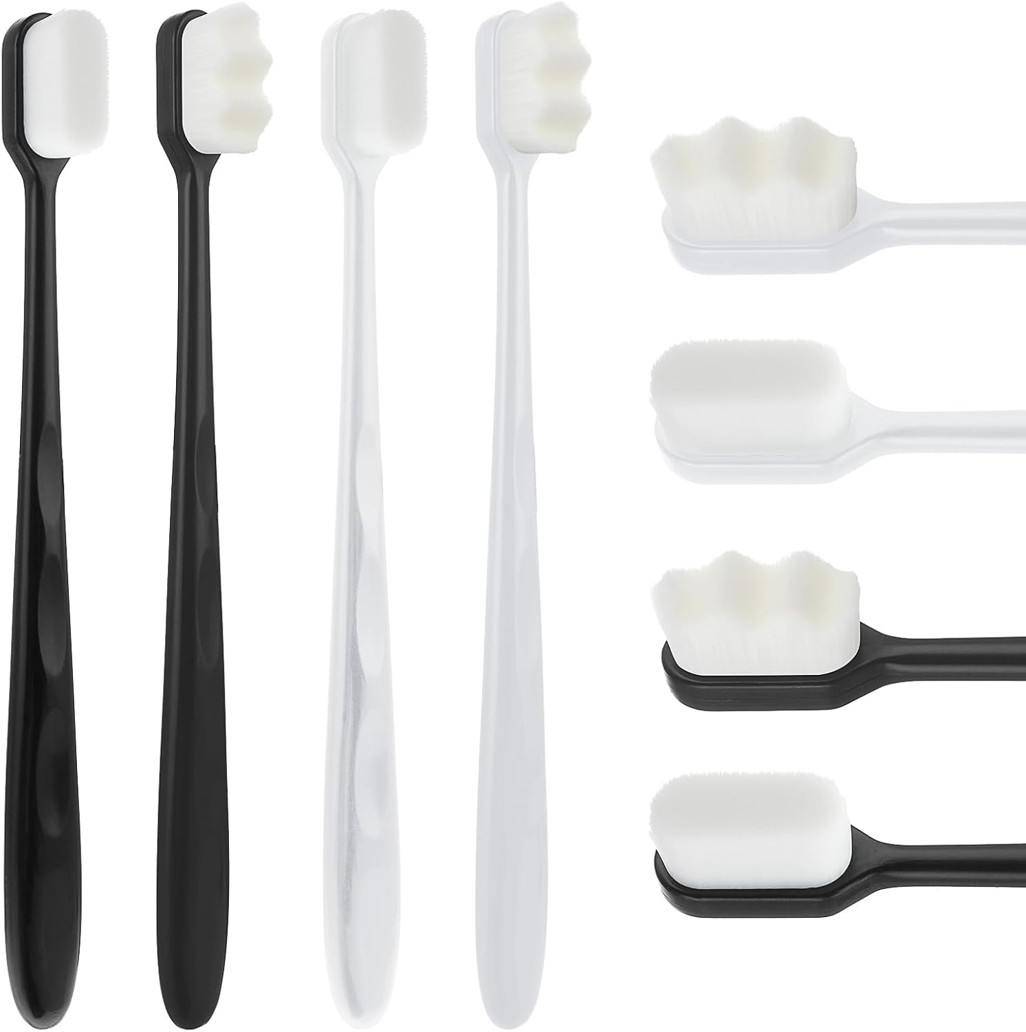 Soft Tooth Brush - Micro Nano Tooth Brush for Sensitive Gums Toothbrush with Extra Soft Floss (Random Color)