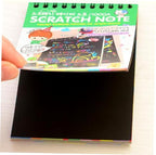 Scratch Note Pad -   Rainbow Drawing Draft Books for Children (random book)
