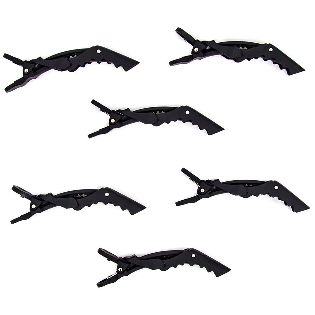 (Pack Of 6) Professional Hair Sectioning Crocodile Hairdressing Clips For Women