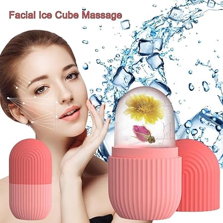 (without box )Reusable Facial Ice Roller for Face | Enhance Skin Glow Shrink &amp;Tighten Pores with stopper premium Quality (random color)