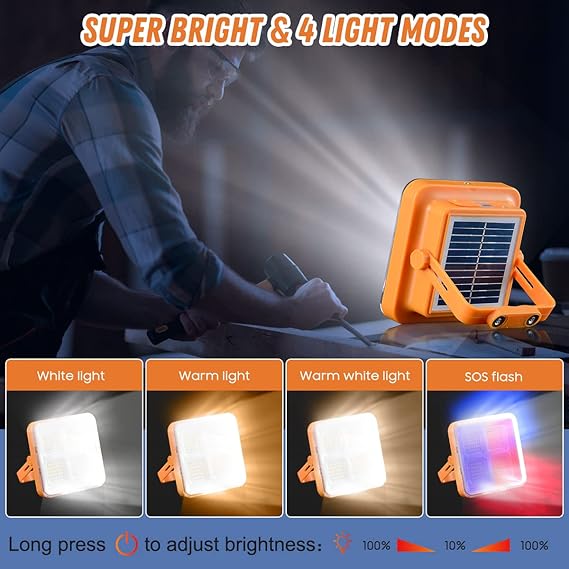 Small Solar-Powered LED Camping &amp; Outdoor Lantern With Super Long Endurance, Suitable For Tent And Emergency Use, Can Be Charged And Hung Up (Random color)