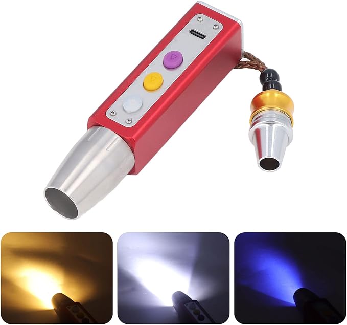 Portable Small Jade Jewelry Gemstone Currency Notes Identification Led Flashlight | Gemstone Detector Torch with Display (Random color)