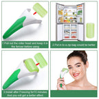 MARZAHAR Ice Roller for Face &amp; Eye Puffiness Relief, Cold Gel Ice Face Roller Massager - Ice Roller Cool Roller For Face Eye Body Facial Shaping Anti Wrinkle Ice Roller Massager Smooth Skin ( Random Color )