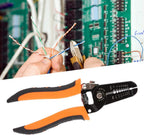 Stripping Pliers, Multifunctional Stainless Steel Wire Cable Stripping Pliers Cutting Tool Wire Cutter, Long-Nose Multi-Purpose Electrician Tool ( Random Color )