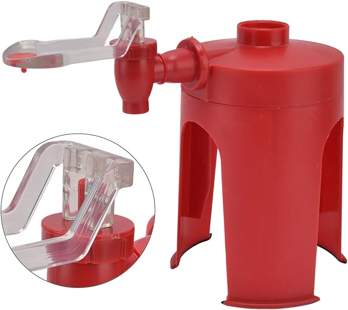 Cold Drink Dispenser Stand with Tap | Bottle Beverage Dispenser Stand with Tap/Plastic Bottle Dispenser Fountain for Cold Drink &amp; Fizz Saver | Party Bar Buffet Dispenser for Home,Picnic