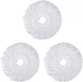 (PACK OF 3)Spin Mop Refill - Extra Head, Additional Microfiber Mop Round Shape Mop Heads
