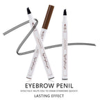 4 Tip Waterproof Eyebrow Pen | Waterproof Tattoo Tint Fine Sketch Liquid Eyebrow Pencil | Createsur Natal Makeup Effect