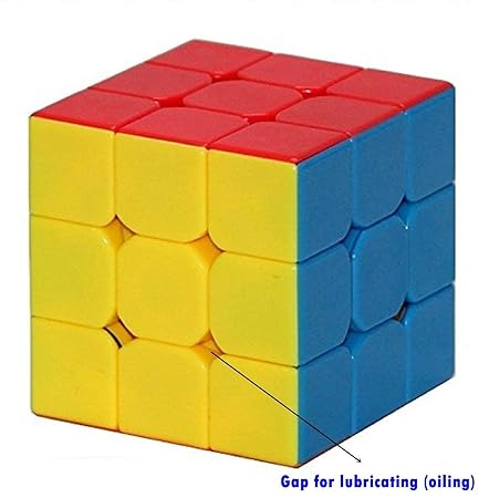 Rubic cube 3x3 for kids Magic Speed Square Cube Puzzle Toys High Quality With Box (Random color)