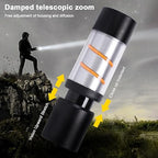 Stainless Steel LED Mini Usb Torch, Mini Pocket Flashlight - White