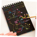 Scratch Note Pad -   Rainbow Drawing Draft Books for Children (random book)