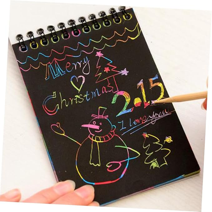 Scratch Note Pad -   Rainbow Drawing Draft Books for Children (random book)