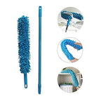 Micro Fiber Fan Duster Flexible Duster With Telescopic Stainless Steel Handle for Fan Cleaning Specially (random color)