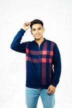 Classic Winter Jacket For Men- Zipper Style, Stay Warm And Stylish- Comfortable Fleece Material
